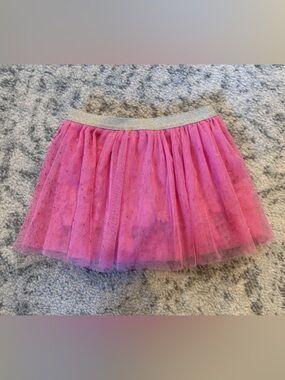 Girls 3T Pink Tulle Skirt with Sparkly Waistband